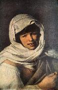 MURILLO, Bartolome Esteban The Girl with a Coin (Girl of Galicia) sg Spain oil painting artist